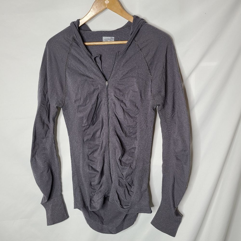 Athleta shimmer seamless full zip hoodie‎ sz M